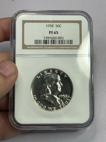 1958 Franklin Half Dollar NGC PF65