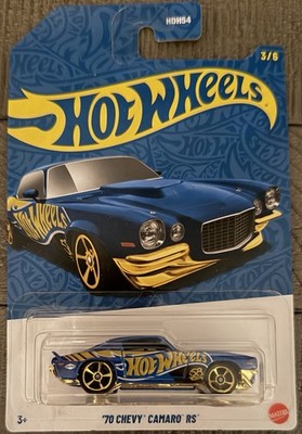 Hot Wheels 58th Anniversary '70 Chevy Camaro RS #3/6 Blue Chrome