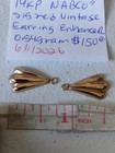 NABCO Signed 14k Yellow Gold Fan Earring Jacket Enhancer  — photo 2
