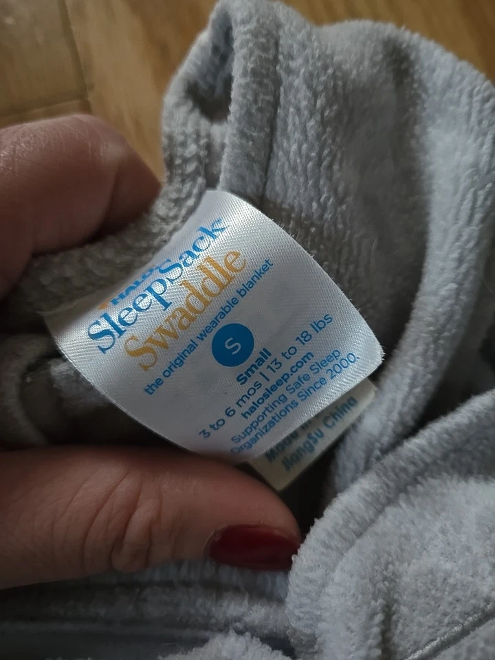 Saco de dormir HALO 100 % algodón - gris, pequeño 3-6 meses Foto 2 de 4