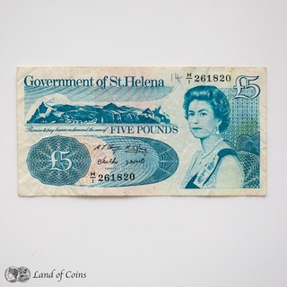 ST HELENA: 1 x 5 St Helena Pound Banknote.