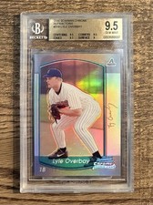 2000 Bowman Chrome Refractor Lyle Overbay RC BGS 9.5 Gem Mint Pop 2