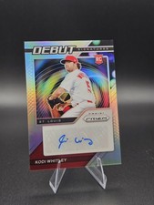 2021 Panini Prizm Debut Signatures - Kodi Whitley #DS-KW Silver Prizm Red RC