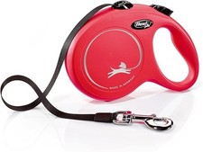 Flexi Classic Retractable Tape Dog Leash Large Red 26ft