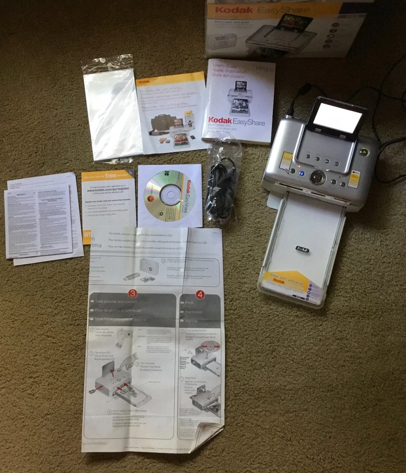 Kodak EasyShare 500 Photo Printer Open Box – Complete Rare Vintage Model - Image 2 of 4