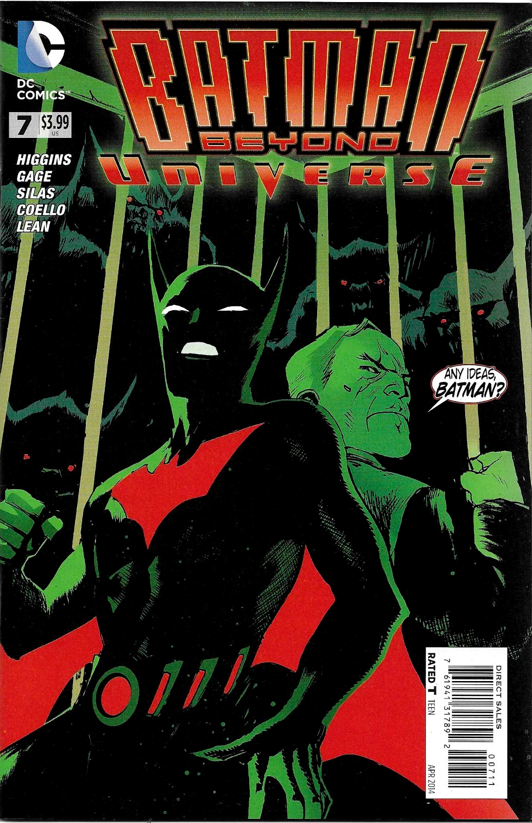 BATMAN BEYOND UNIVERSE #7  DC COMICS  APR 2014  NM  1ST PRINT