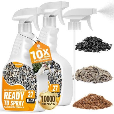Rock Glue for Landscaping with Sprayer 54oz, ReadytoUse Mulch & Gravel Binder...