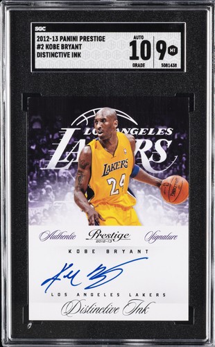 Kobe Bryant #2 2012 Panini Prestige Distinctive Ink card