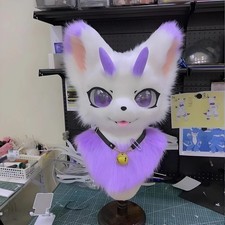 Fursuit Husky Fox Mascot head Halloween Party Fur Cosplay Gift 006 