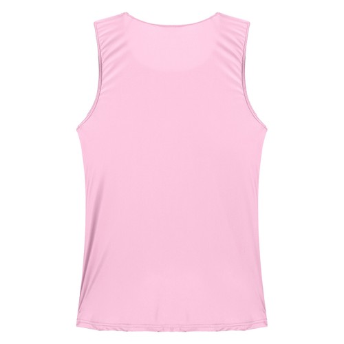 Mens Glossy Smooth Tank Top Stretchy Sleeveless Vest Yoga Gym Fitness Crop Shirt - Picture 58 of 108