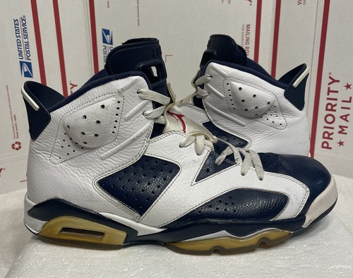 Nike Air Jordan 6 VI Retro Olympic 2012 Size 11.5 Red White Blue | eBay