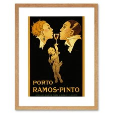 Ad Drink Port Ramos Pinto Cupid Kiss Alcohol France Framed Wall Art Print