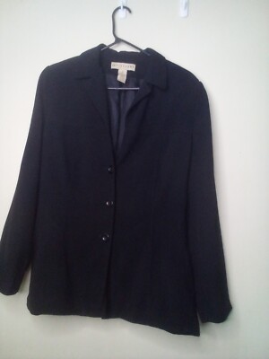 Apostrophe Blazer Jacket Women 18 Button Up Long Sleeve Career