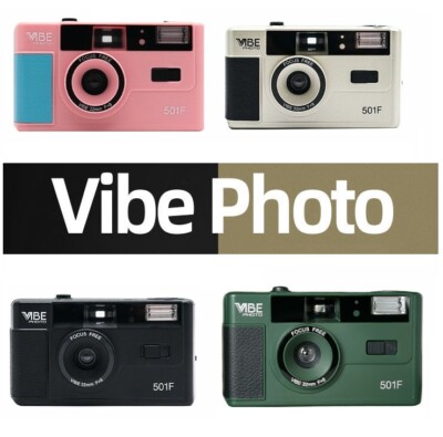VIBE Photo Camera 501F フィルムカメラ Vibe Vintage Retro 501F 35mm Reusable Non-Disposable Film