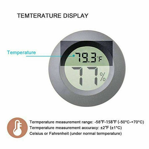 Mini Digital LCD Thermometer Hygrometer Humidity Temperature Meter Indoor Tester - Picture 6 of 17