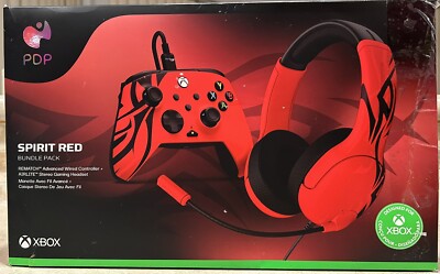 Xbox Stereo Gaming Headset PDP REMATCH Advanced Wired Controller Spirt Red