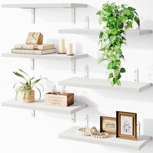 Floating Shelves Farmhouse Wall Shelf With Hooks Jeran Wood Wall