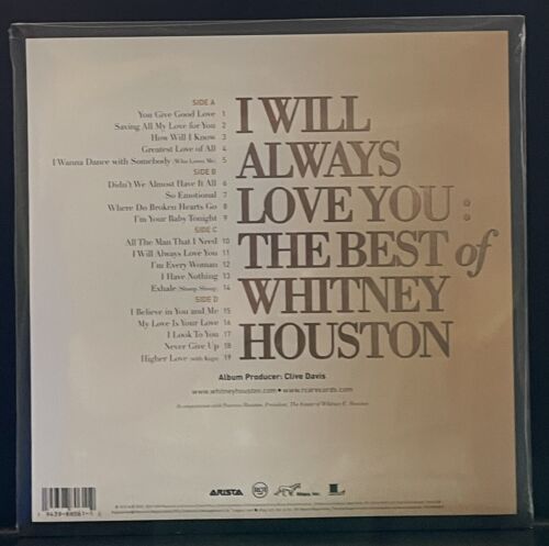 Whitney Houston ~I Will Always Love You~ Best Of Vinyl 2LP Purple Exclusive Mint - Picture 2 of 3