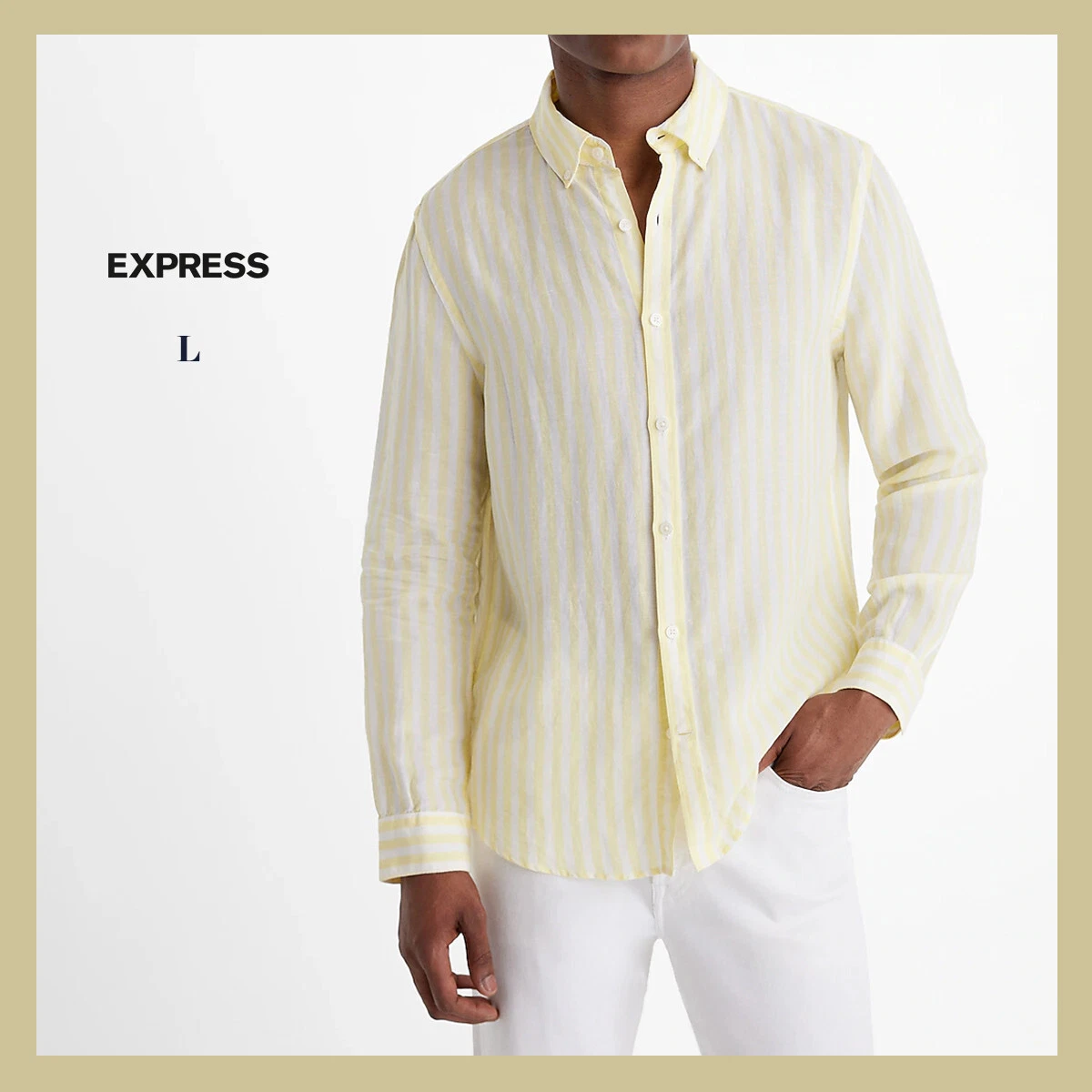 express yellow dress shirt Slim Stretch Modern Tech 1mx Dress Shirt