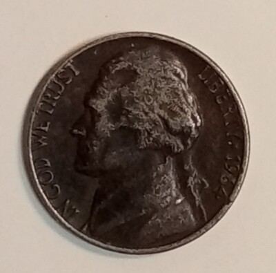 1964 (P) Jefferson Nickel *Improperly Annealed* (B-1)