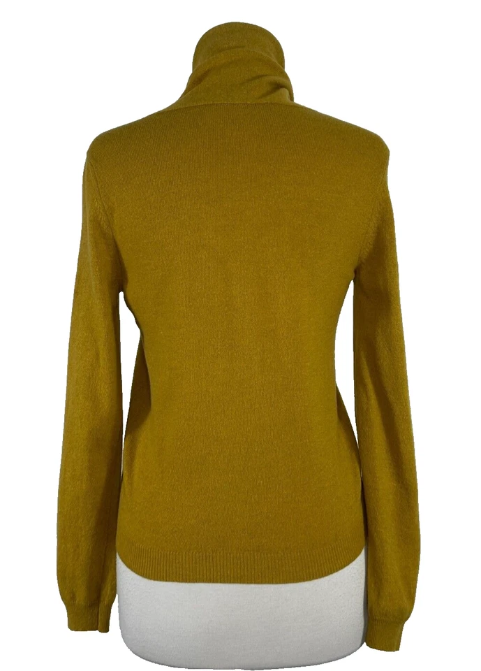 Suéter Love Moschino patrón amarillo mezcla de lana cuello en V para mujer talla 6 Foto 2 de 4