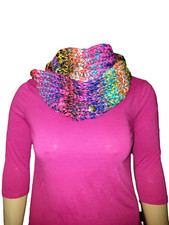 Betsey Johnson Infinity Scarf  Headband Women's Twisted Rainbow Multi Bright