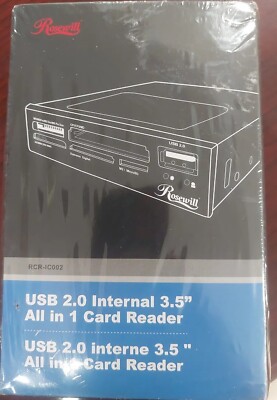 Rosewill Internal 74-in-1 Card Reader 3.5'' Drive Front Bay Retail Box Type A USB