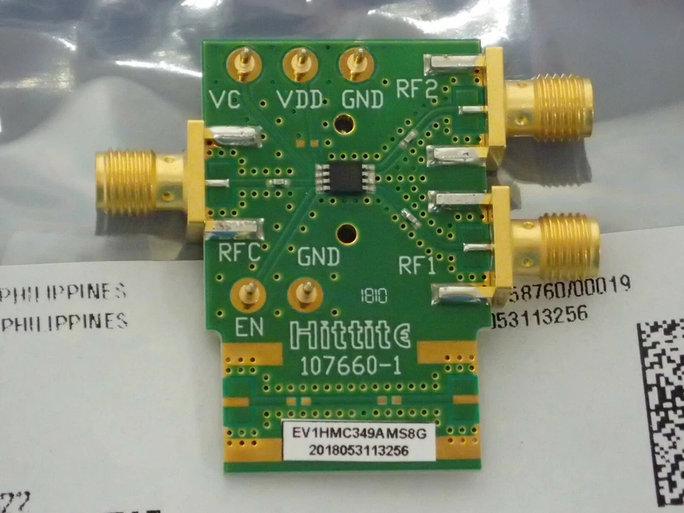 ANALOG DEVICES EV1HMC349AMS8G RF DEVELOPMENT VALUATION PCB ASSEMBLY NOS! - Image 2 of 4