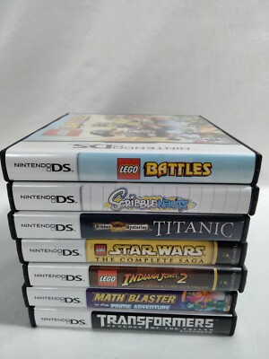 Nintendo DS Game **CASE AND MANUAL ONLY** Lot Star Wars Transformers Lego Battle