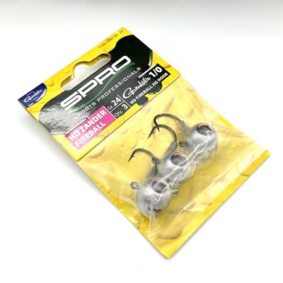 Spro HD Zander Fireball Jighead 1/0 14g 18g 21g 24g Jigkopf Gamakatsu 3 Stück