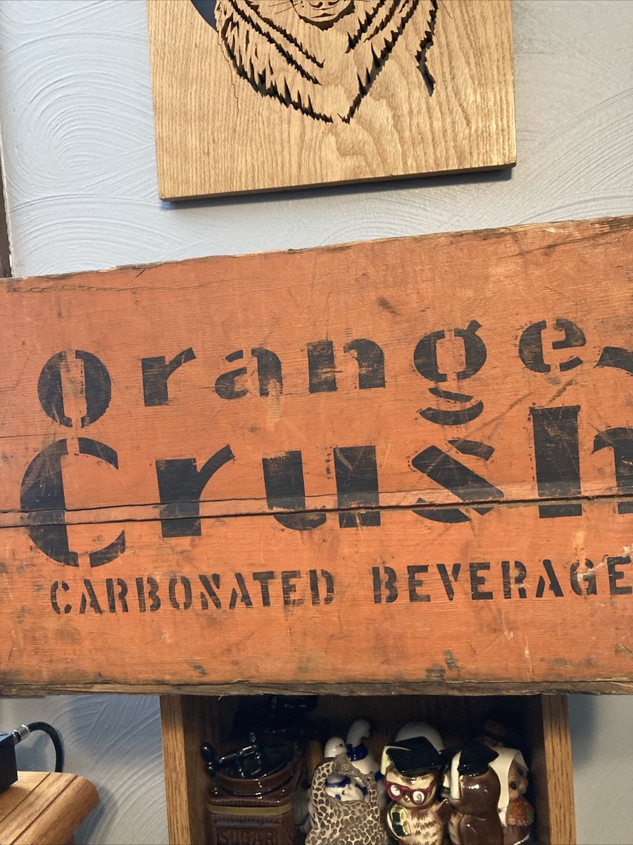 Vintage 1930's Orange Crush Wood Soda Crate Pop Advertising | eBay