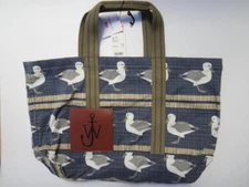 J.W. Anderson JWA x Uniqlo TOTE BAG w/Pocket, Seagull Print or Brown 100%Cotton