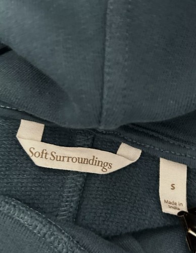 Soft Surroundings Go Lively Travel Wrap Sweater Jacket Long Sleeves Green Small - Picture 10 of 12