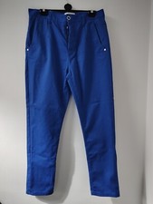 Humor Mens Royal Blue Button Fly Chini Style Trousers Size W34L30