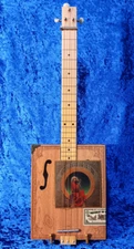 🎸 UNIQUE 2015 Grateful Dead Cigar Box Fretted Guitar 🧟