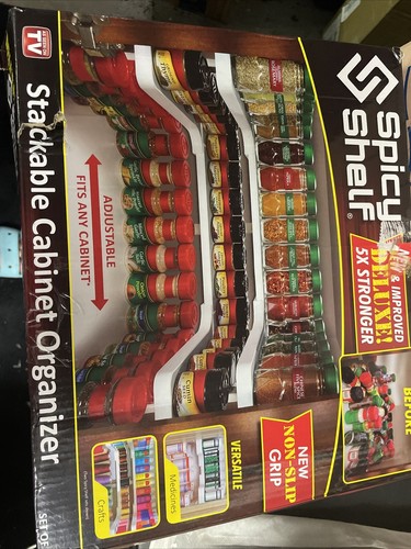 Spicy Shelf Deluxe-Expandable Spice Rack and Stackable Cabinet Pantry Organizer - Picture 4 of 5
