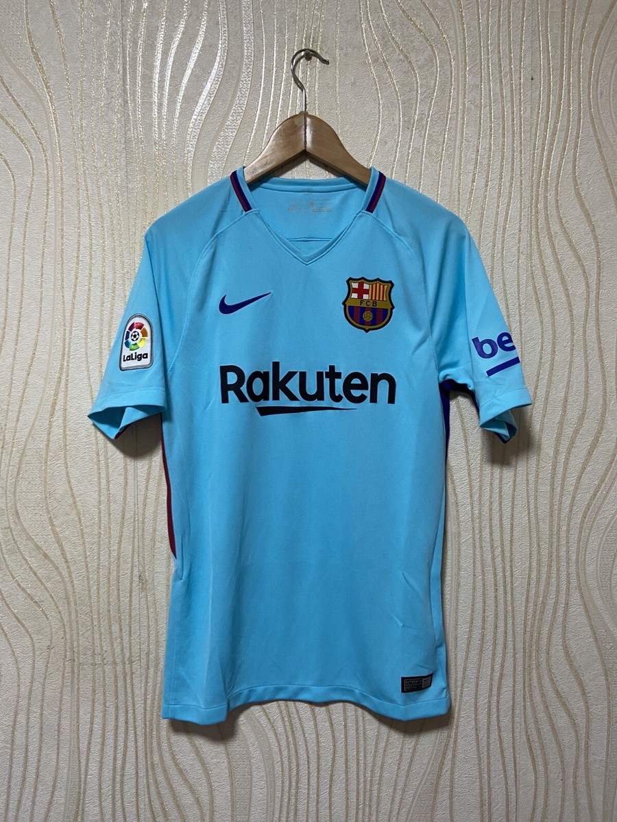 BARCELONA 2017 2018 AWAY SHIRT JERSEY NIKE 847254-484 sz S BARCELONA 2017 2018 AWAY SHIRT JERSEY NIKE 847254-484 sz S
