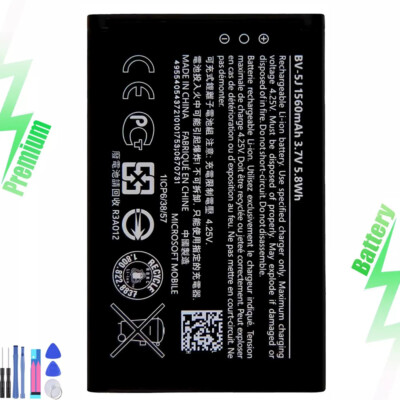 New For Microsoft Nokia BV-5J 1560mAh Battery For Lumia 435 Lumia 532