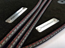 Performance Fußmatten für AUDI A6 4B C5 S-Line originelles Metall Logo Velours
