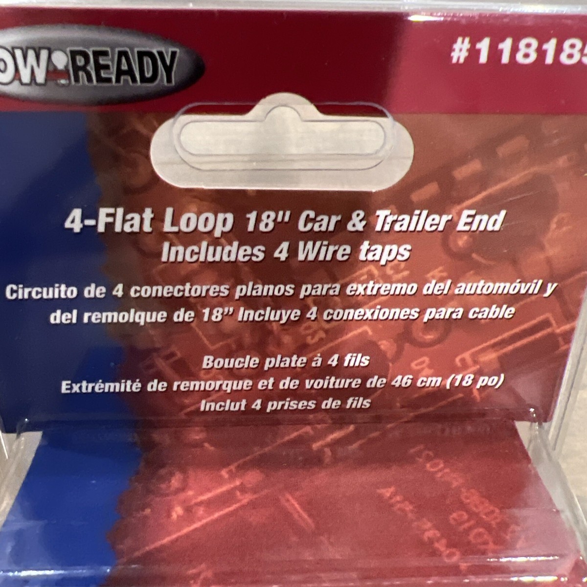 Reese 4-Flat Plug Loop - 18 Inch Tow Wiring Adapter