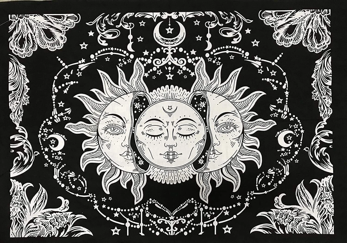 sun and moon design drawing