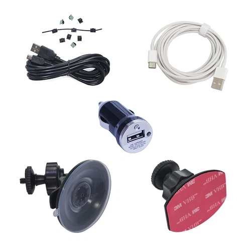 Car Charger Charging Cable Bracket Kit for Mobius Maxi MM4K #32 HD Action Camera