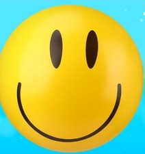 Smile Inflatable Beach Ball 16" Blow Up Toss Sports Ball Party Favor Photo Prop