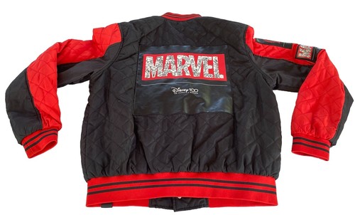 Disney 100 Marvel Bomber Unisex Jacket Size Medium Licensed Exclusive Superhero - Foto 12 di 17