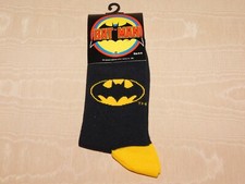 VINTAGE 1982 DC COMICS BATMAN SOCKS SIZE 9-11 NEW OLD STOCK
