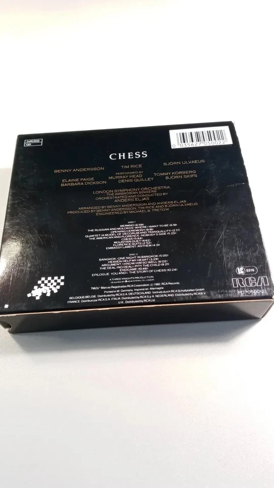 CHESS Benny Andersson, Björn Ulvaeus CD-Schuber mit Booklet 1982 - Bild 2 von 4