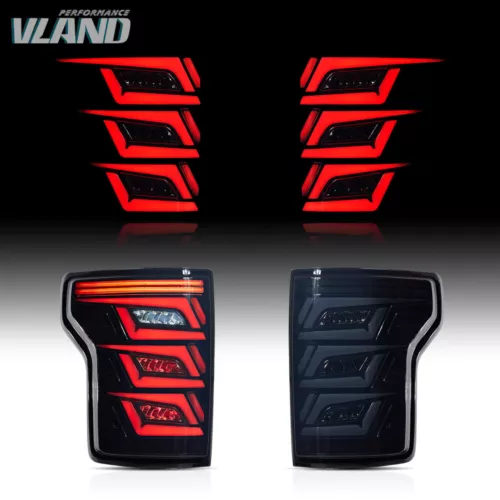 2015-2020 For Ford F150 Black Sequential Full LED Brake Tail Lights Pair - Bild 9 von 16