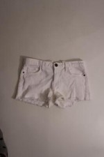 Womens Current/Elliott The Boyfriend White Cut Off Shorts 25 