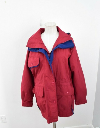 Vtg Cabelas Womens Gore-tex Hooded Rain 