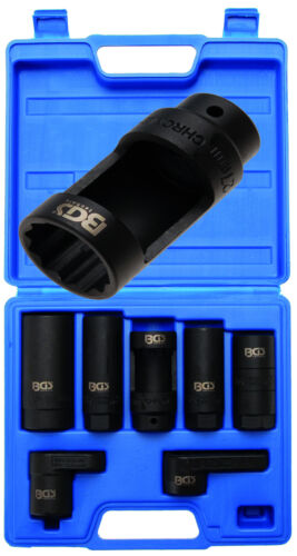 BGS Germany 7-pc Lambda Oxygen Sensor Thermo Exhaust Socket Set 3/8"Dr 1/2"Drive - Afbeelding 1 van 8